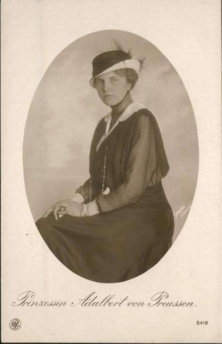 Adel Preussen Prinzessin Adelheid Hutmode
