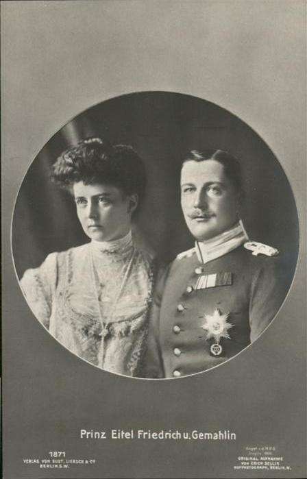 Adel Preussen Prinz Eitel Friedrich Prinzessin Herzog