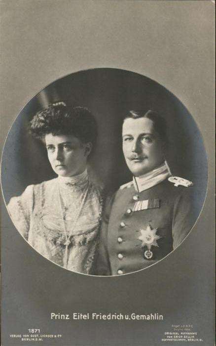 Adel Preussen Prinz Eitel Friedrich Prinzessin Herzog