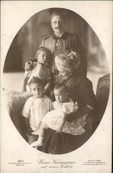 Wilhelm II Kaiserin Auguste Viktoria Enkelkinder