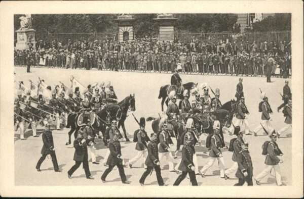 Wilhelm II Berlin Fahnen-Compagnie Pferde
