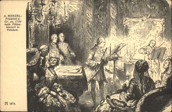 Menzel A. Friedrich d. Gr. 1750 Flötenkonzert Pot