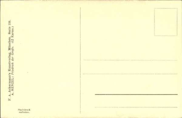 Menzel A. Friedrich d. Gr. 1750 Tafelrunde Sansso – Bild 2