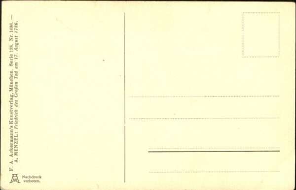 Menzel A. Friedrich d. Gr. Tod 1786 – Bild 2