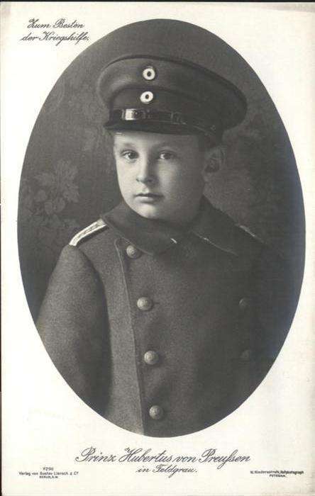 Adel Preussen Prinz Hubertus Feldgrau