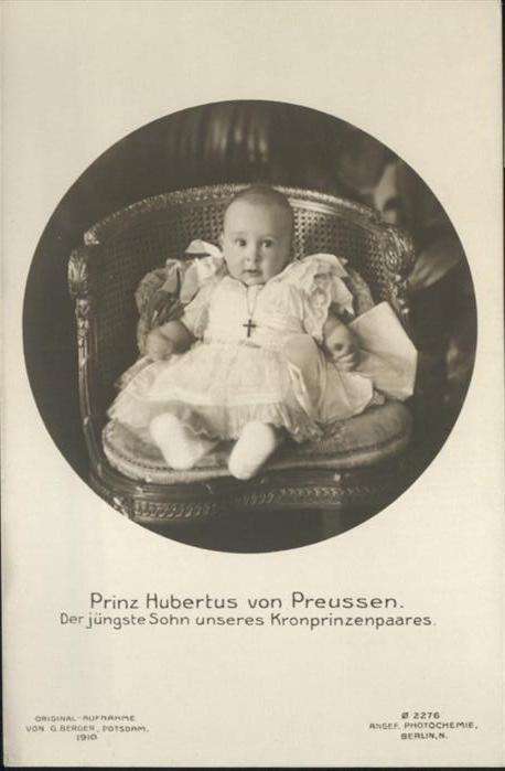 Adel Preussen Prinz Hubertus