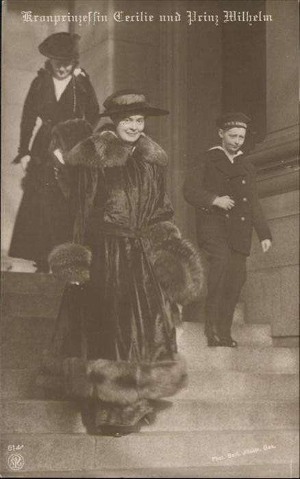 Adel Preussen Kronprinzessin Cecilie Prinz Wilhelm Hu
