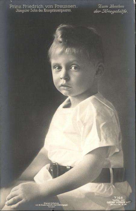 Adel Preussen Prinz Friedrich