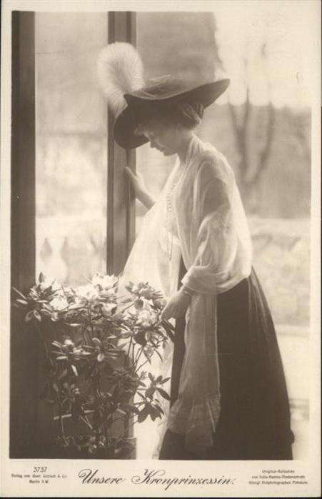 Adel Preussen Kronprinzessin Cecilie Hutmode