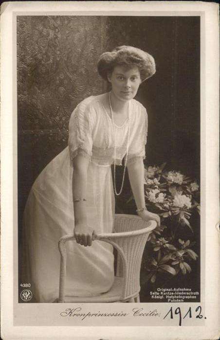 Adel Preussen Kronprinzessin Cecilie