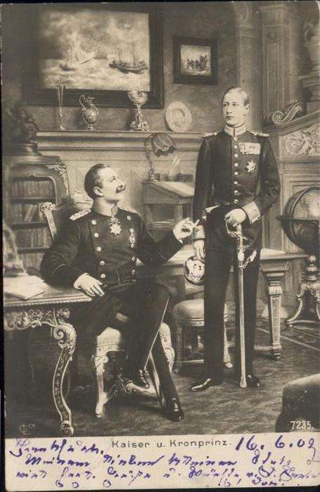 Wilhelm II Kronprinz Friedrich Wilhelm