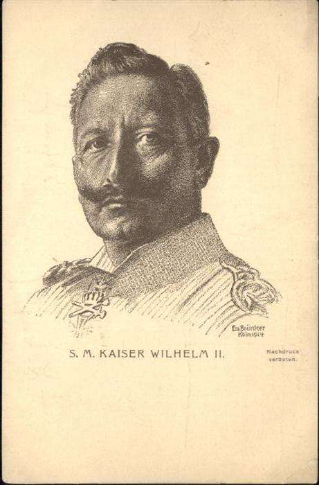 Wilhelm II Künstler Brünker