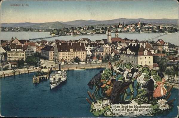 Froesche Lindau vermenschlicht Musikanten