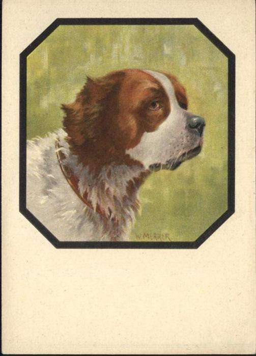 Hunde Künstler W. Merker