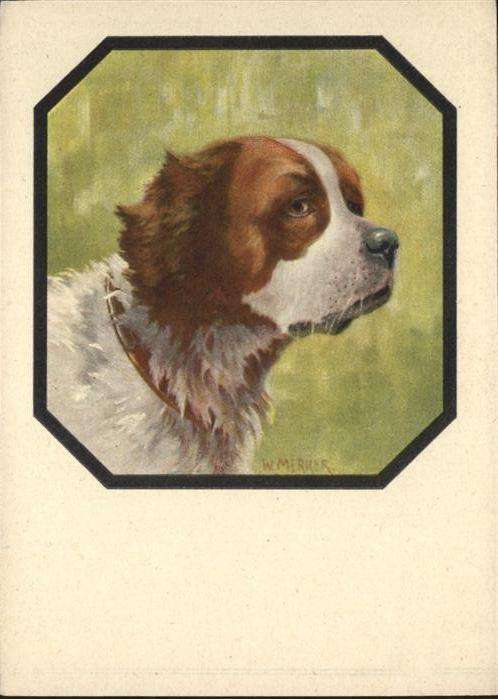 Hunde Künstler W. Merker