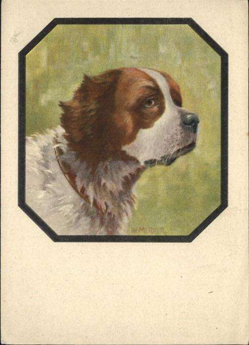Hunde Künstler W. Merker