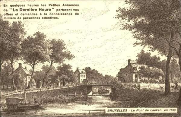 Bruxelles Bruessel pont de Laeken en 1793