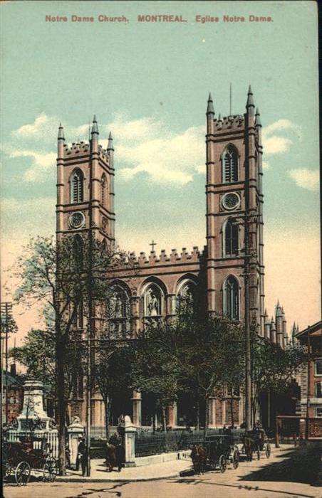Montreal Quebec Notre Dame Church Kutsche