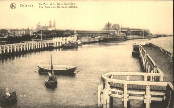 Ostende Oostende Schiff Port Harbour Station