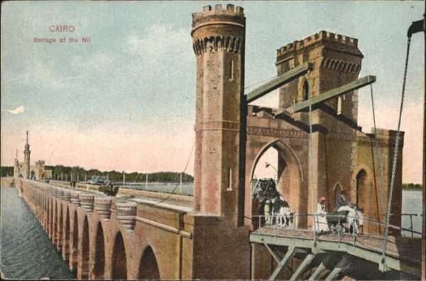 Cairo Egypt Barrage Nil Esel Brücke