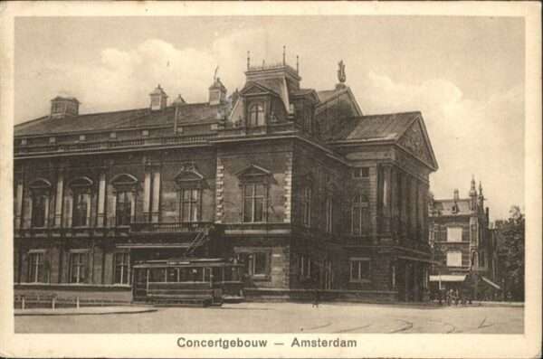 Amsterdam Niederlande Concertgebouw Strassenbahn