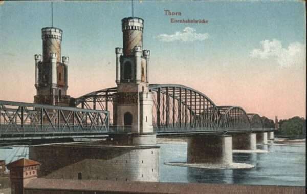 Thorn Westpreussen Torun Eisenbahnbrücke