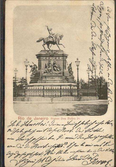 Rio de Janeiro Statue Don Pedro