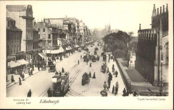 Edinburgh Scotland Strassenbahn Kutsche