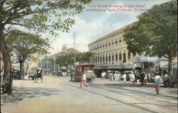 Ceylon Sri Lanka York Street Bristol Hotel National Bank