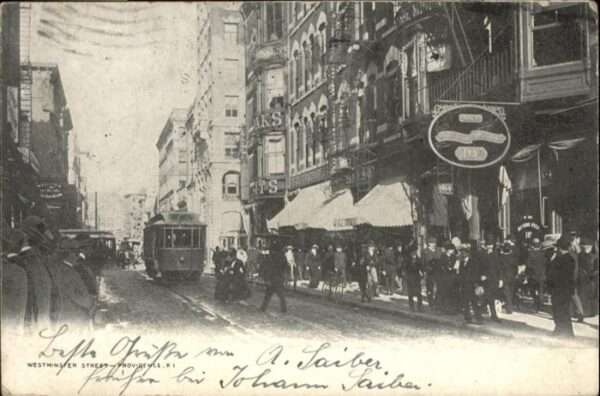 London [Handschriftlich] Westminster Street St