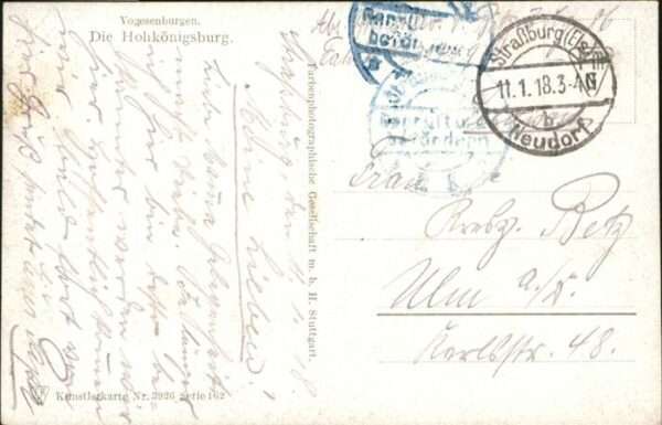Hohkoenigsburg Haut-Koenigsbourg Künstler W Bürger – Bild 2