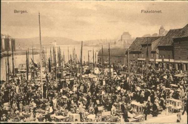 Bergen Norwegen Fisketorvet