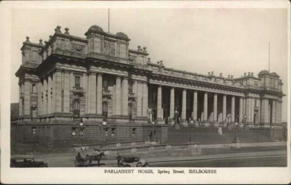 Melbourne Victoria Parliament House Spring Street Kutsche