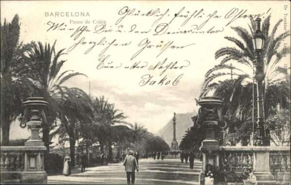 Barcelona Cataluna Paseo de Colon