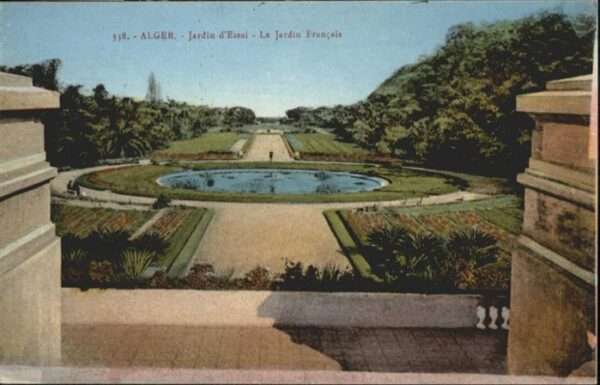 Alger Algerien Jardin Essai Jardin Francais