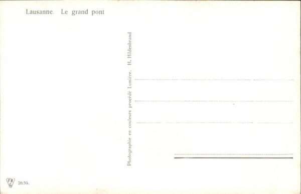 Lausanne VD Grand Pont – Bild 2