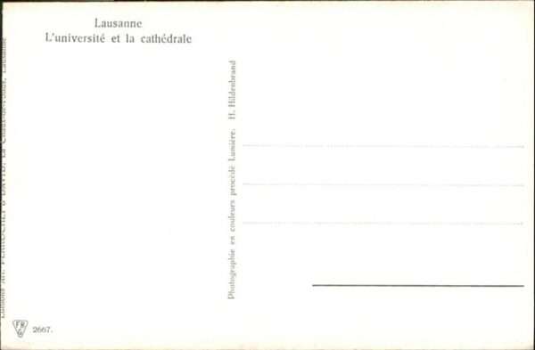 Lausanne VD Universite Cathedrale – Bild 2