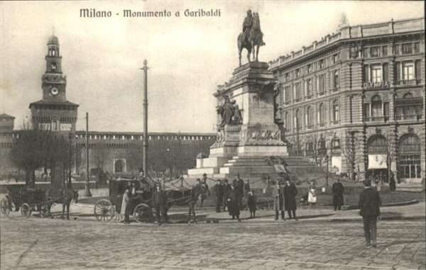 Milano Mounumento Garibaldi Kutsche