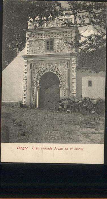 Tanger Tangier Tangiers Gran Portada Arabe