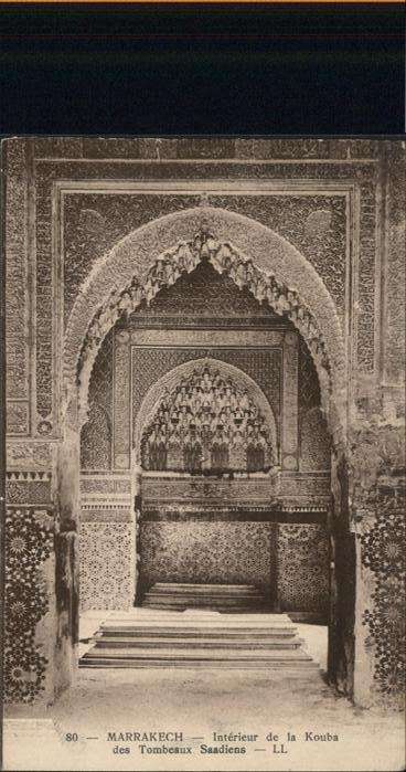 Marrakech Marrakesch Tombeaux Saadiens
