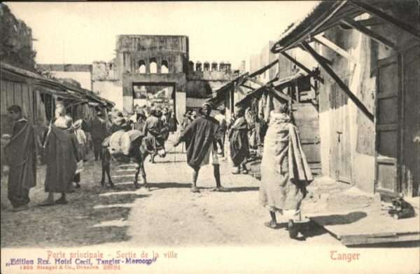 Tanger Tangier Tangiers Porte principale Esel