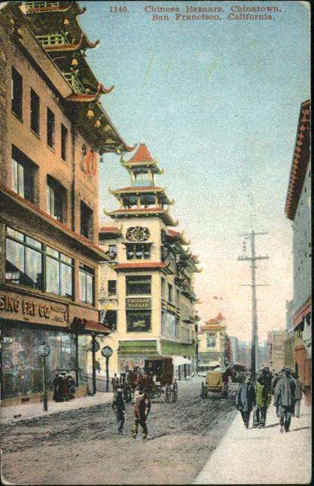 San Francisco California Chinese Bazaars