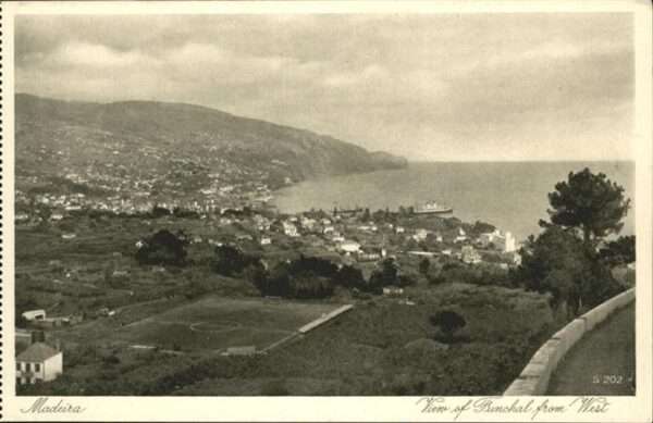 Madeira Portugal Funchal from West