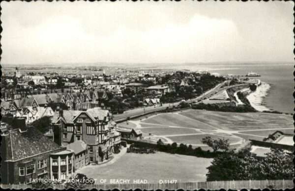 Eastbourne Sussex From Foot of Beachy Head