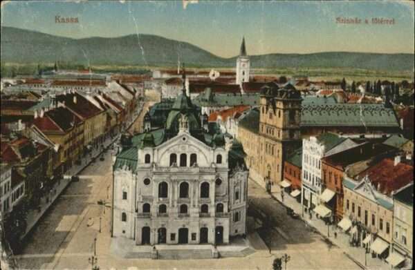 Kassa Kosice Kaschau Slovakia Szinhaz a föterrel