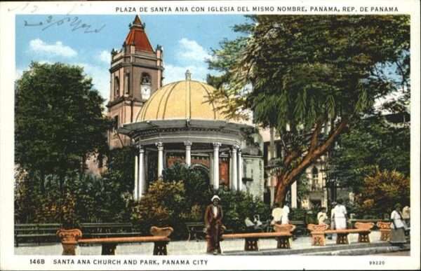Panama City Panama santa Ana Church Park