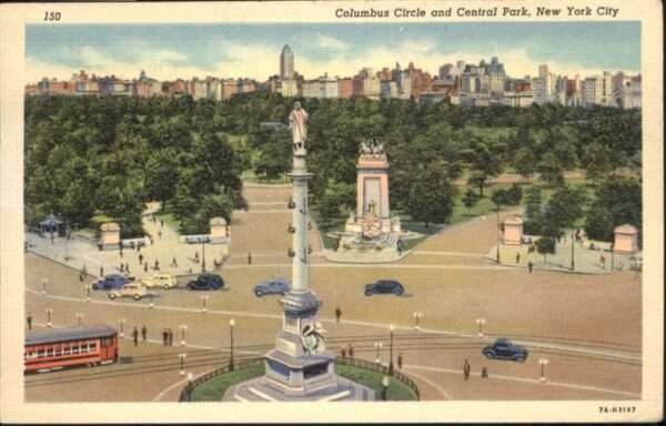New York City Columbus Circle Central Park