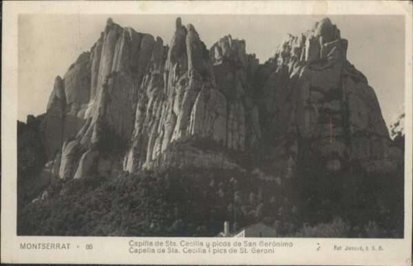 Barcelona Cataluna Montserrat Capilla Sta. cecilia Picos S