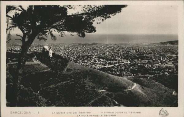 Barcelona Cataluna Ciudad Desde Tibidabo