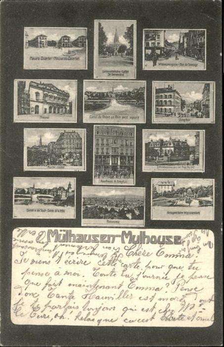 Mulhouse Muehlhausen verschiedene Ansichten von Mülhausen Mu